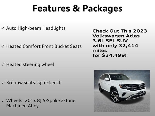 2023 Volkswagen Atlas 3.6L V6 SEL