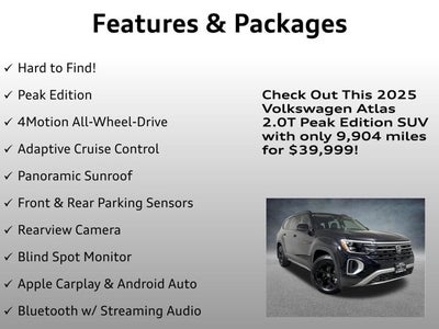 2025 Volkswagen Atlas 2.0T Peak Edition
