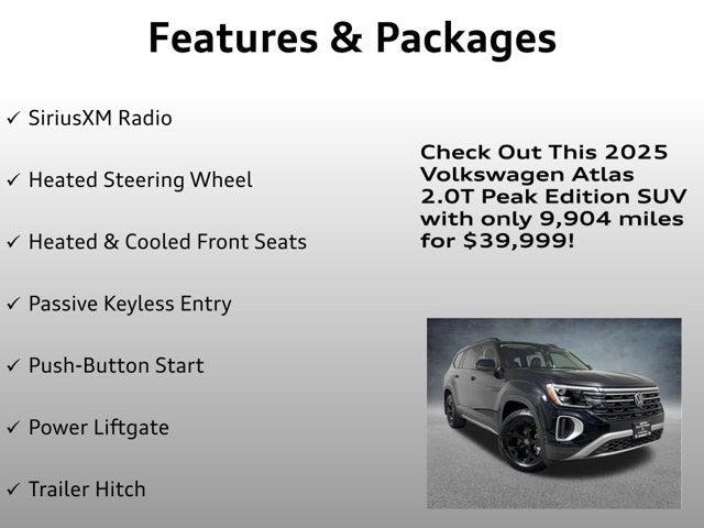 2025 Volkswagen Atlas 2.0T Peak Edition