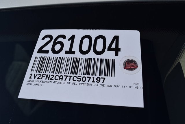 2026 Volkswagen Atlas 2.0T SEL Premium R-Line