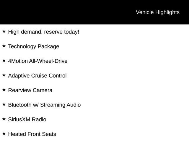 2022 Volkswagen Atlas Cross Sport 3.6L V6 SE w/Technology