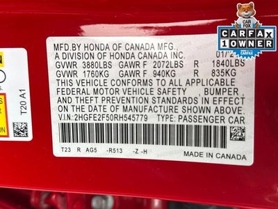 2024 Honda Civic Sedan Sport