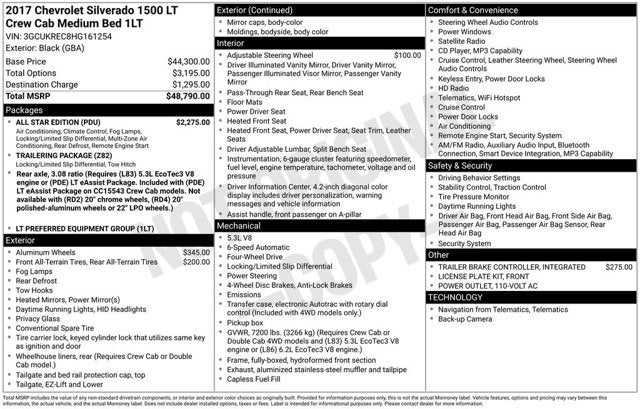 2017 Chevrolet Silverado 1500 LT