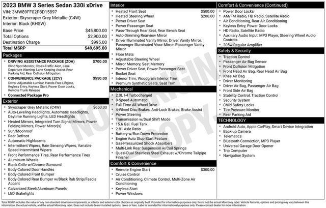 2023 BMW 3 Series 330i xDrive