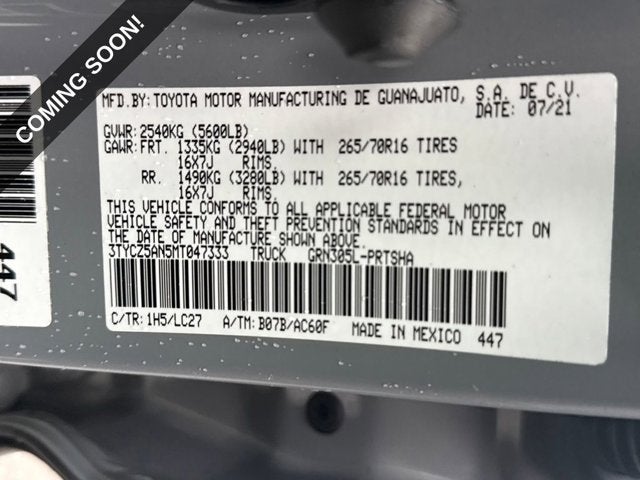 2021 Toyota Tacoma 4WD TRD Off Road