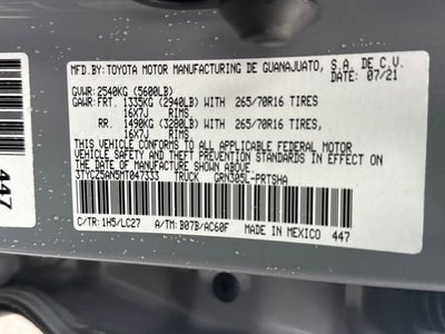 2021 Toyota Tacoma 4WD TRD Off Road