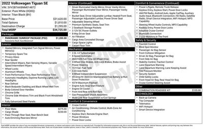 2022 Volkswagen Tiguan SE