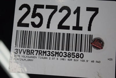 2025 Volkswagen Tiguan S