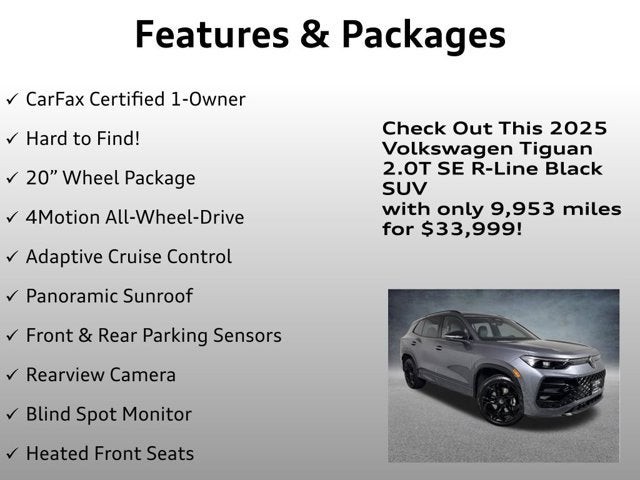 2025 Volkswagen Tiguan SE R-Line Black