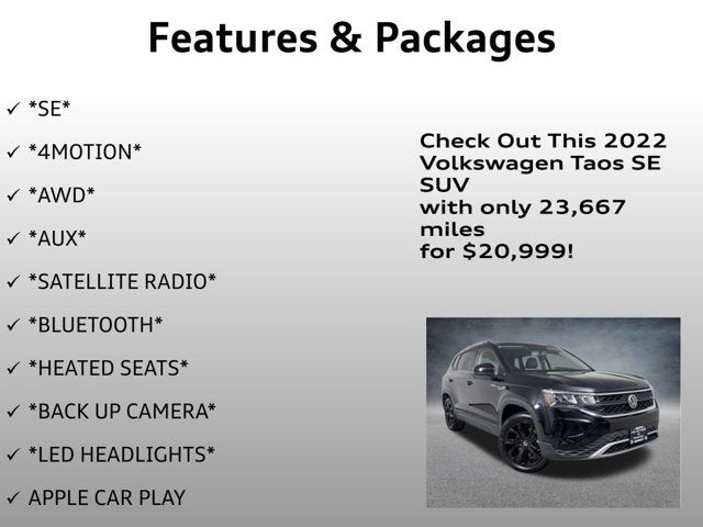 2022 Volkswagen Taos SE