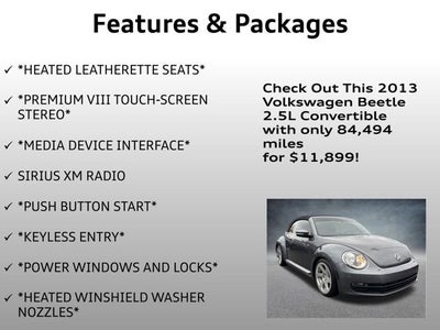 2013 Volkswagen Beetle Convertible 2.5L