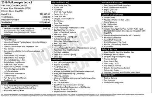 2019 Volkswagen Jetta 1.4T S