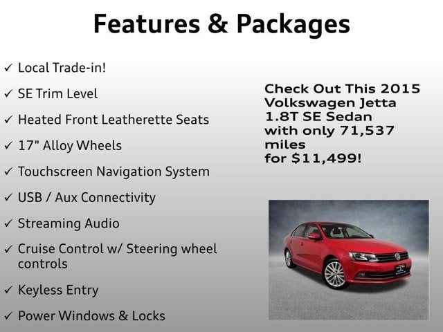2015 Volkswagen Jetta 1.8T SE
