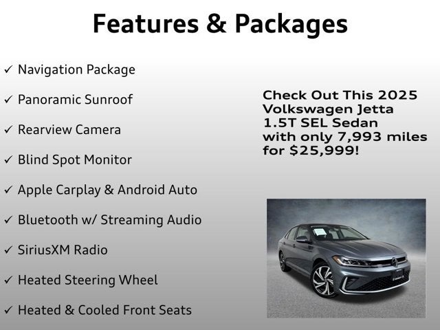 2025 Volkswagen Jetta SEL