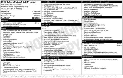2017 Subaru Outback Premium