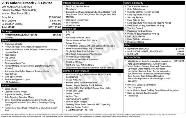 2019 Subaru Outback Limited