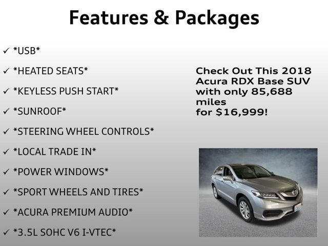 2018 Acura RDX Base