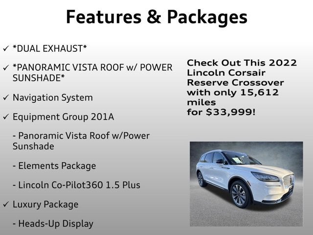 2022 Lincoln Corsair Reserve