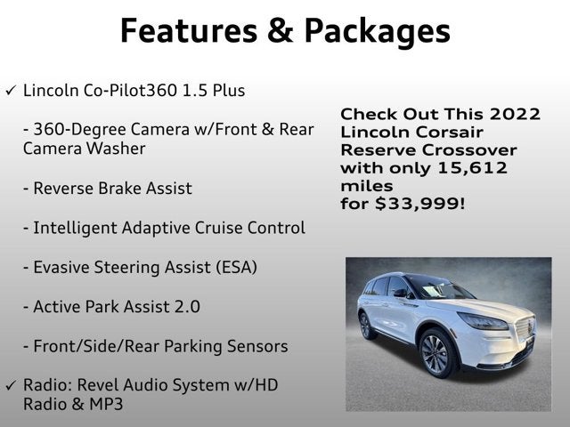 2022 Lincoln Corsair Reserve