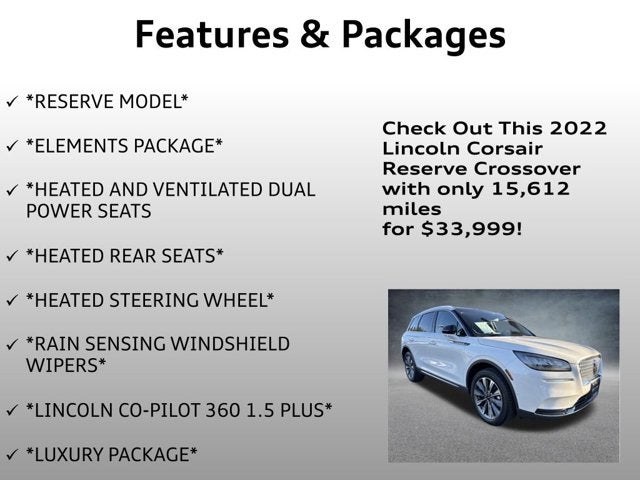 2022 Lincoln Corsair Reserve