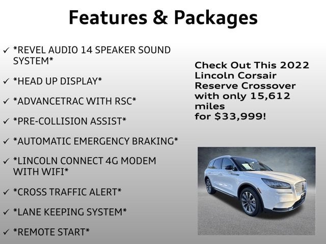 2022 Lincoln Corsair Reserve