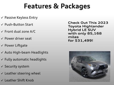 2023 Toyota Highlander Hybrid LE