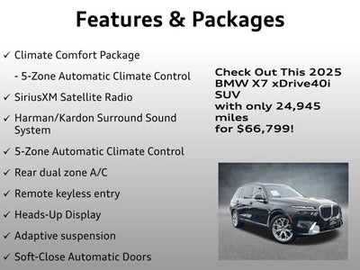 2025 BMW X7 xDrive40i