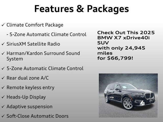 2025 BMW X7 xDrive40i