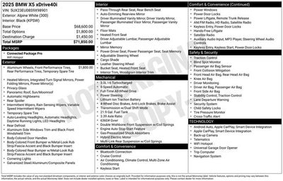 2025 BMW X5 xDrive40i