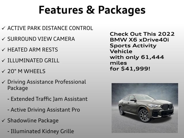 2022 BMW X6 xDrive40i