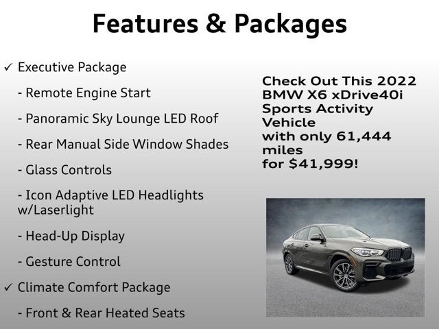 2022 BMW X6 xDrive40i