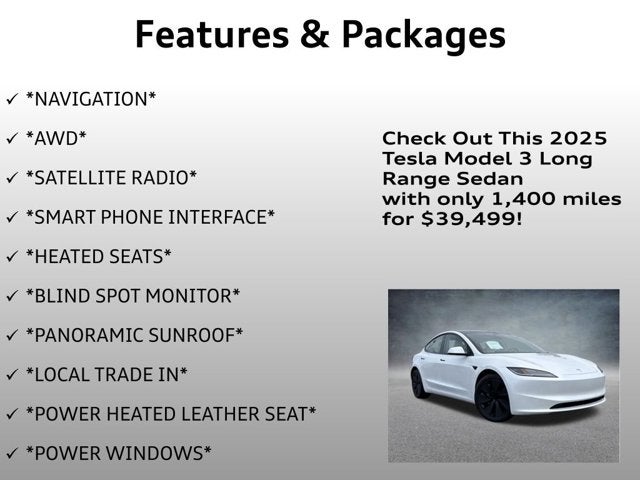 2025 Tesla Model 3 Long Range