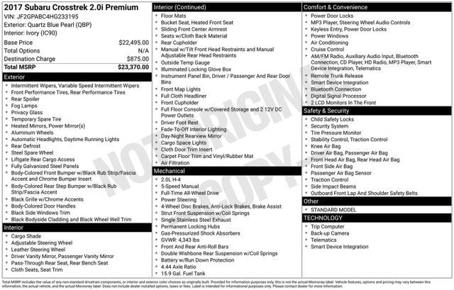 2017 Subaru Crosstrek Premium