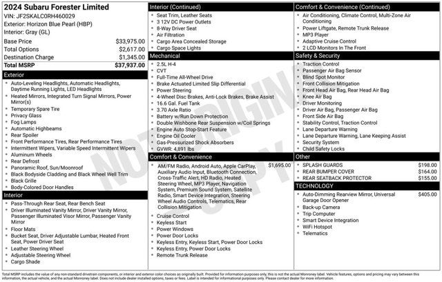 2024 Subaru Forester Limited