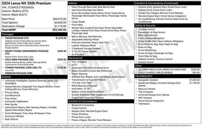 2024 Lexus NX NX 350h Premium