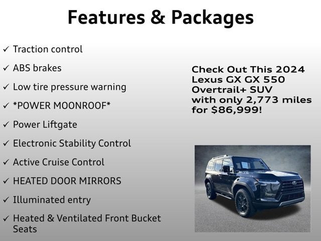 2024 Lexus GX 550 Overtrail+