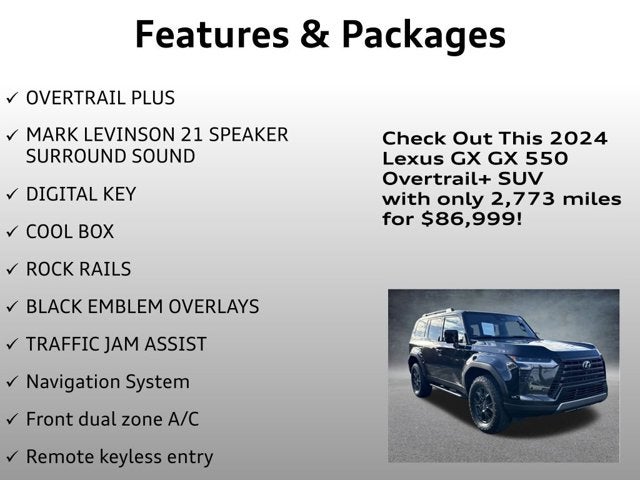 2024 Lexus GX 550 Overtrail+