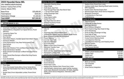 2023 Hyundai Kona SEL