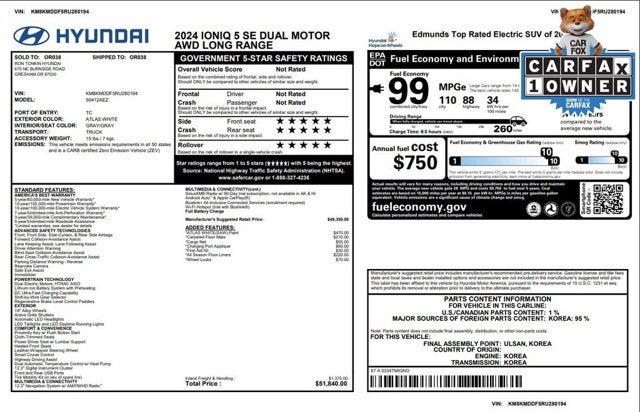 2024 Hyundai IONIQ 5 SE