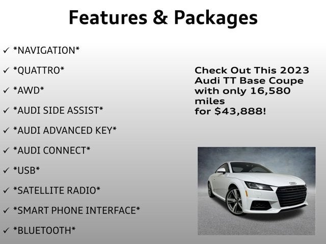 2023 Audi TT Coupe 2.0T