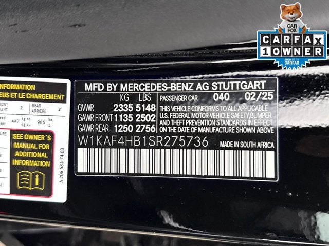 2025 Mercedes-Benz C-Class C 300