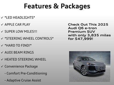 2025 Audi Q6 e-tron Premium