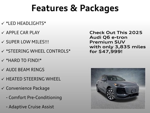 2025 Audi Q6 e-tron Premium