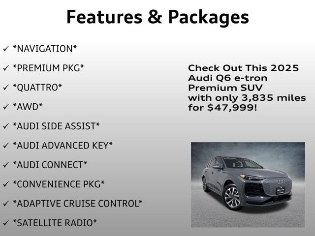 2025 Audi Q6 e-tron Premium