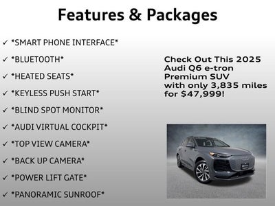 2025 Audi Q6 e-tron Premium