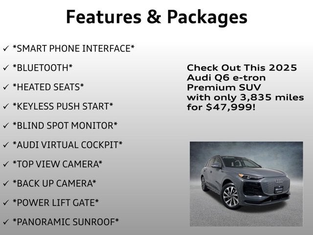 2025 Audi Q6 e-tron Premium