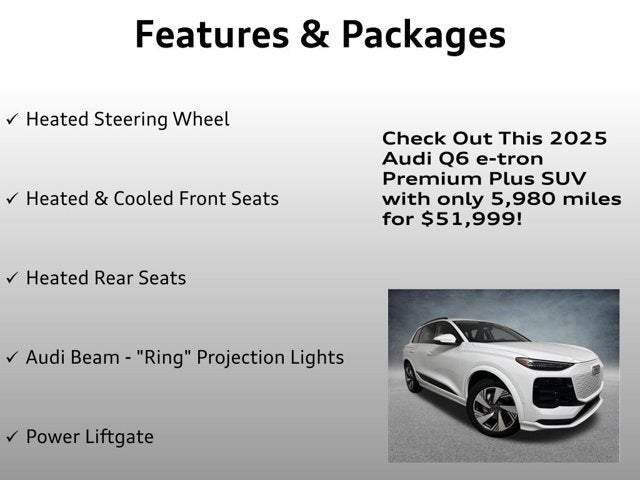 2025 Audi Q6 e-tron Premium Plus