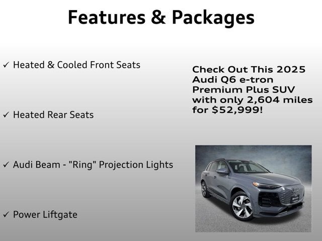 2025 Audi Q6 e-tron Premium Plus