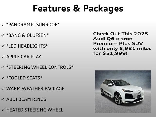 2025 Audi Q6 e-tron Premium Plus