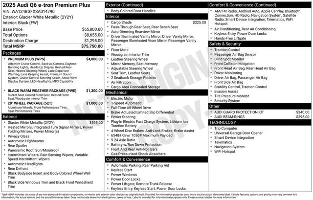 2025 Audi Q6 e-tron Premium Plus
